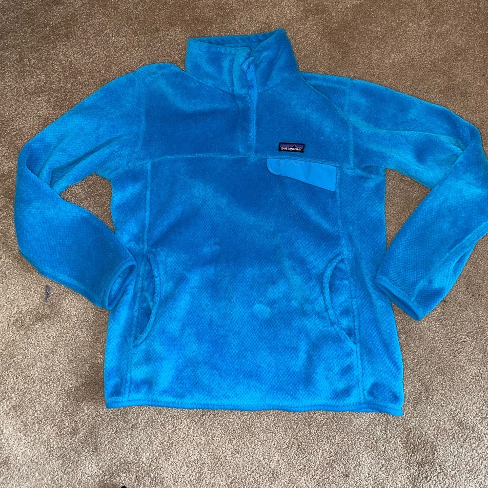 Blue snap-t Patagonia pullover